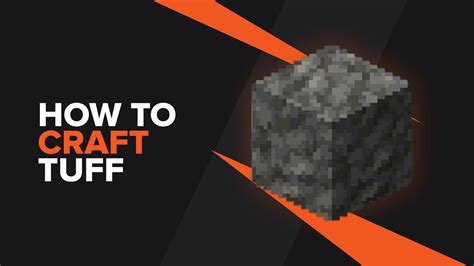 How To Make Tuff In Minecraft YouTube