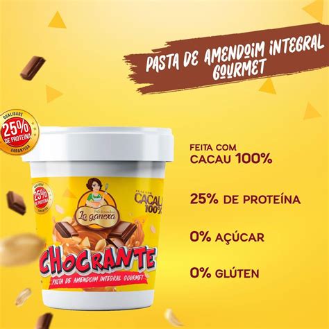 Pasta De Amendoim Integral Kg Crocante Cacau La Ganexa Natuweb