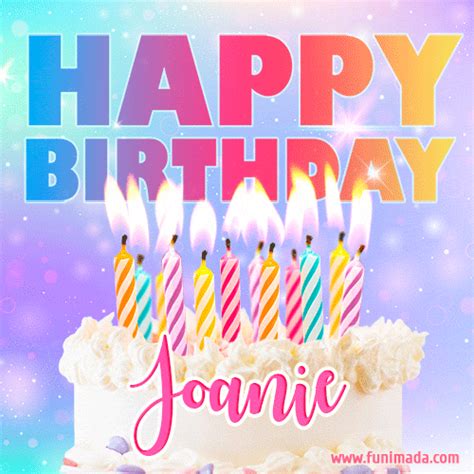 Funny Happy Birthday Joanie GIF | Funimada.com