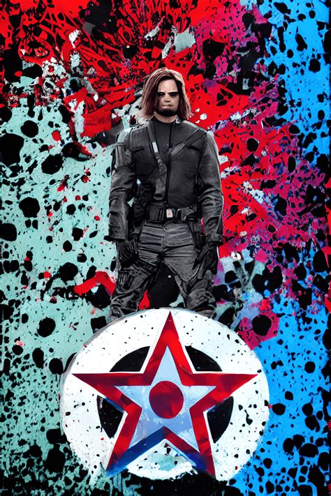 Winter Soldier Mcu Centered Cinematic Digital Art · Creative Fabrica