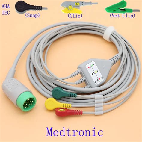 P Ecg Ekg Leads Cable And Electrode Leadwire For Medtronic Physio