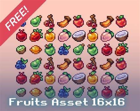 Fruits Asset 16x16 By DantePixels