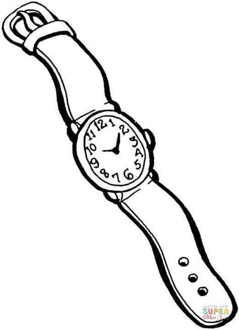 Ausmalbilder Armbanduhr Colouring Pages Watches For Men Coloring