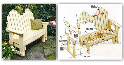 Adirondack Glider Bench Plans • Woodarchivist