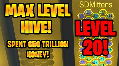 Spending 650 Trillion Honey On Max Level Hive Bee Swarm Simulator Youtube