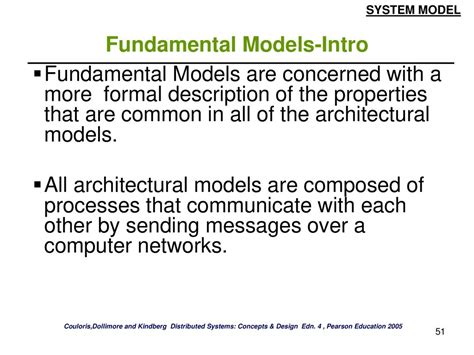 System Model From Chapter Of Distributed Systems Concepts And Design