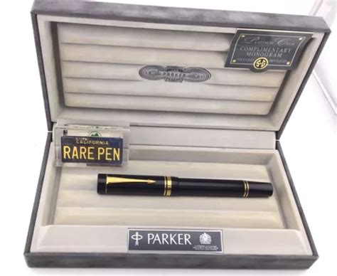 Premier Mod Le Parker Duofold Centennial Jet Noir Stylo Plume Fin Neuf