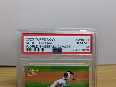 Yahoo オークション PSA102023 Topps Now WBC 大谷翔平 vs マイ