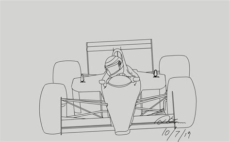 Mclaren F1 Outline F1 Car Drawing - Xenian Wallpaper