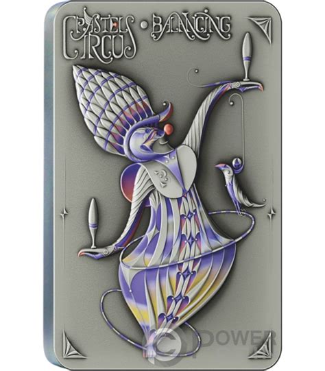 BALANCING Pastel Circus 2 Oz Silber Münze 5 Niue 2023