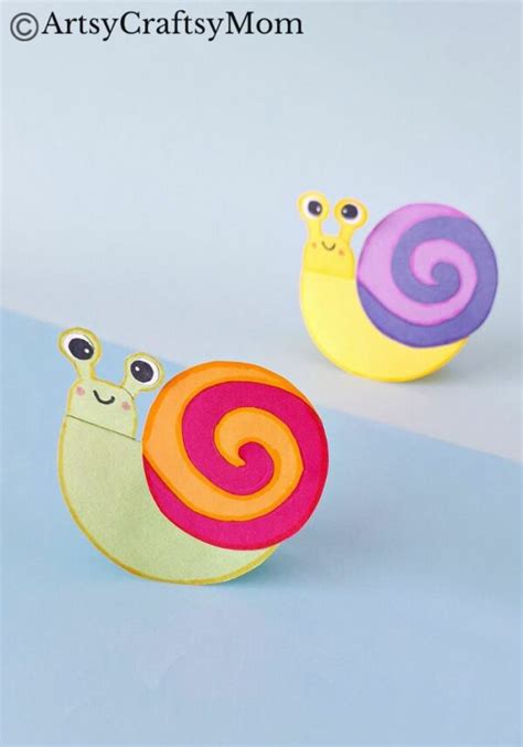 Cute And Easy Rocking Snail Craft For Kids