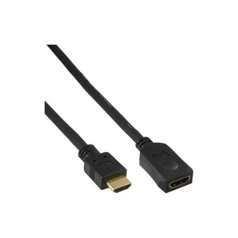 C Ble Hdmi En Ligne M Le Vers Femelle C Ble Noir M Leroy Merlin