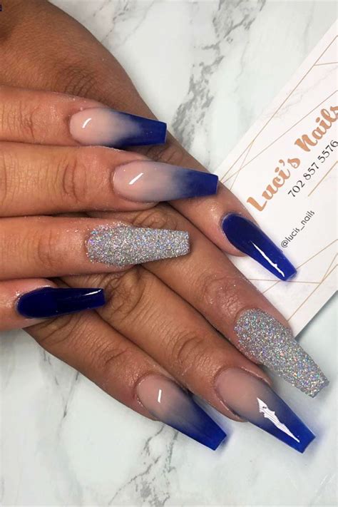 Get Regal With Royal Blue And White Ombre Nails 5 Tips For A Perfect Manicure