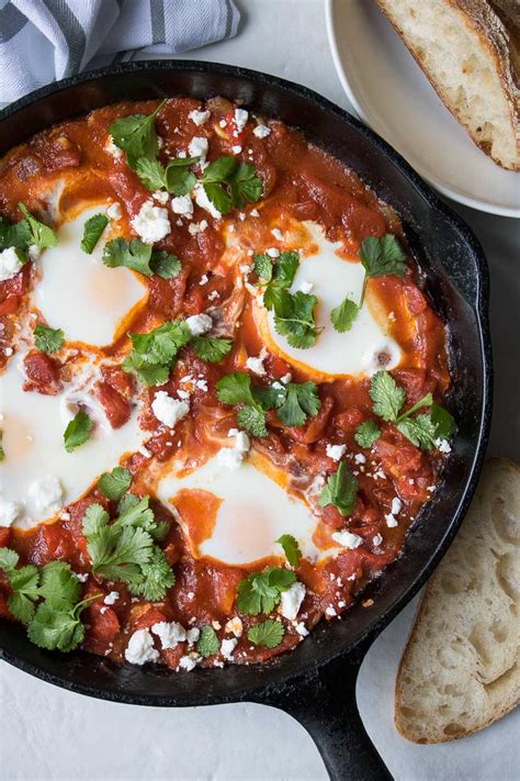 Easy Shakshuka Recipe With Feta Stephanie Kay Nutrition