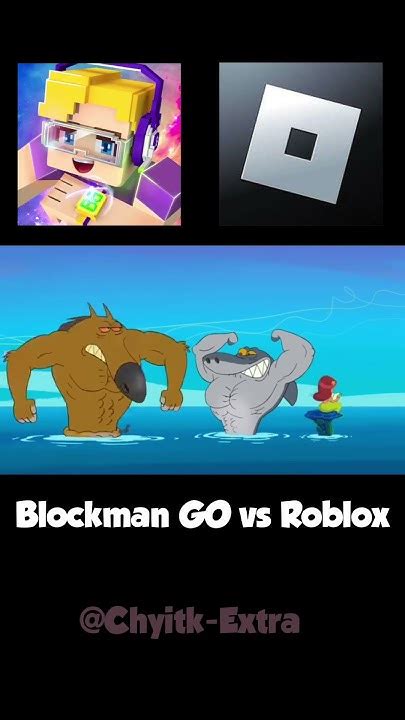 Blockman Go Vs Roblox 1v1 Blockmango Roblox Youtube