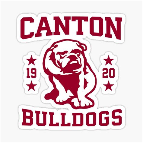 "Canton Bulldogs" Sticker for Sale by PixelBuilder | Redbubble