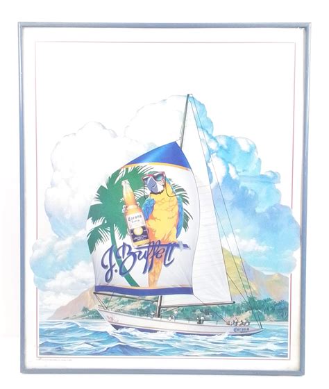 Lot Jimmy Buffett Corona Extra Advertising Print