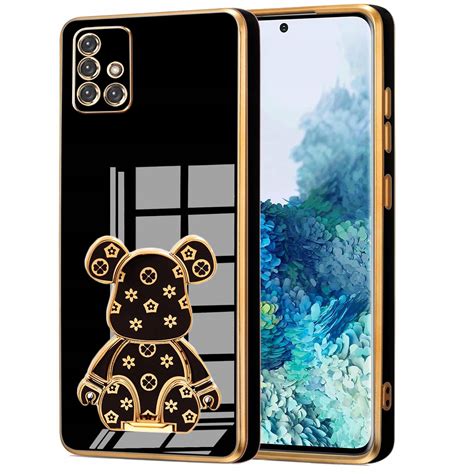 ETUI GLAMOUR 6D DO SAMSUNG A51 5G MIŚ UCHWYT PODSTAWKA BEAR SILIKON