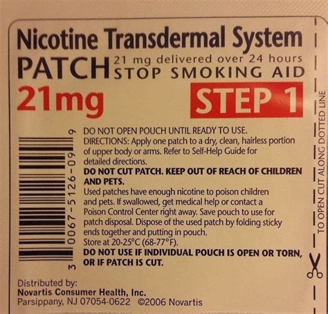 Habitrol Nicotine Transdermal System Patch 21 Mg Step 1 14 PATCHES 2