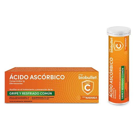 Acido Ascorbico 1 G 10 Pastillas Efervecentes Farmacias Klyns