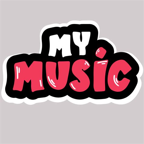 my Music logo on white. isolated on white 12861723 Vector Art at Vecteezy