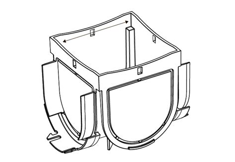 Storm Drain™ 4 Way Connector Complete With Galvanised Steel Grate Reln