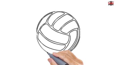 How To Draw A Volleyball Easy Drawing Step By Step Tutorials For Kids