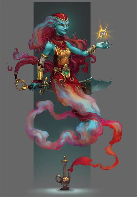 Runescape Genie by TinySecretDoor | Creature concept art, Character art, Monster art