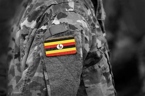 Flag of Uganda on Military Uniform. Army, Troops, Soldiers Stock Image ...