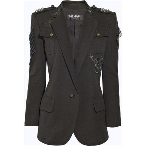 Balmain Army Cotton Canvas Blazer Fashion Clothes Design