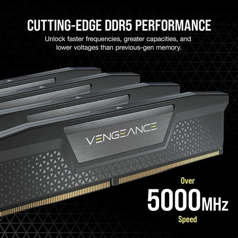 Corsair VENGEANCE 32GB 2x16GB DDR5 DRAM 6400MT S CL32 Memory Kit