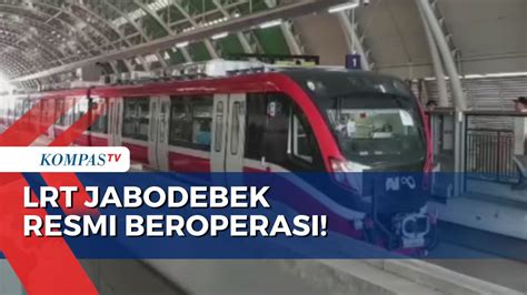 Video Telah Diresmikan Jokowi Lrt Jabodebek Resmi Beroperasi