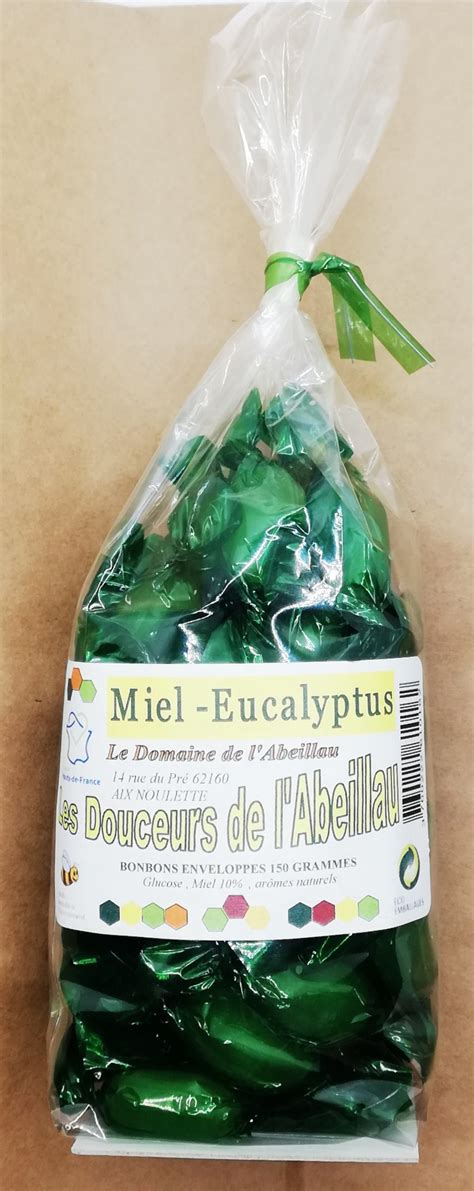 Bonbons enveloppés miel eucalyptus 150 gr Saveurs de nos Terroirs