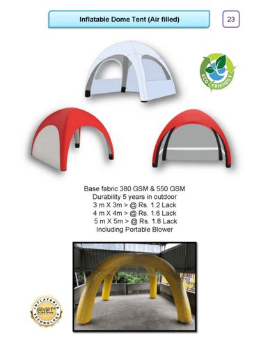 Inflatable Air-dome Event Tent at Best Price in Howrah | Adart Publicity