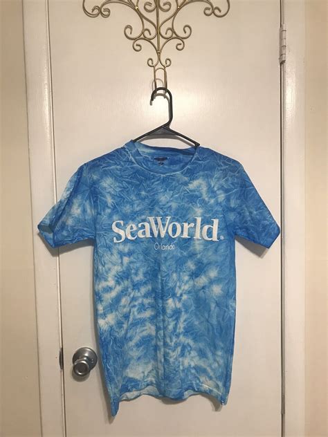 Vintage Sea World Orlando Sea Foam Logo T-Shirt Ocean… - Gem