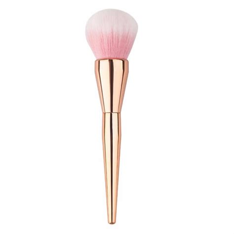 Facial Beauty Foundation Powder Makeup Brushes Plastic Handle Blush