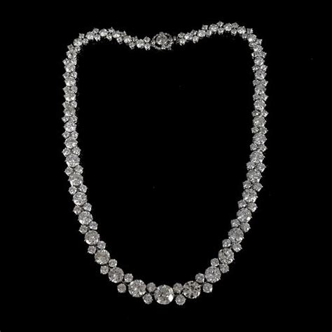 Diamond and Platinum Necklace for sale at auction on 16th January ...