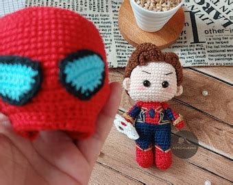 Spiderman Inches Pdf Amigurumi Crochet Pattern Etsy