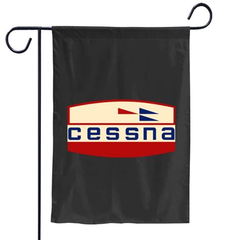 Retro Cessna Logo Fitted Garden Flags Sold By IsmaelDLeach SKU