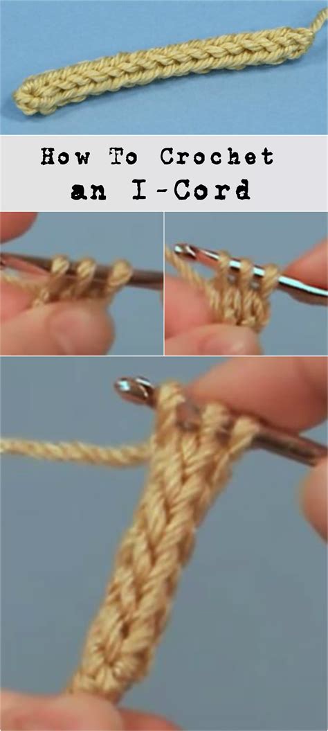 How To Crochet an I-Cord - Pretty Ideas