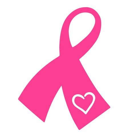 2x Breast Cancer Heart Awareness Car Vinyl Decal Sticker 3 8 X 5