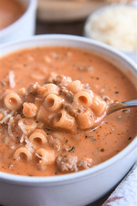 Creamy Beef And Tomato Noodle Soup Karinokada