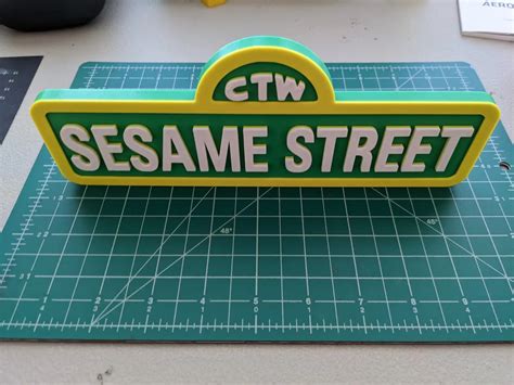 Personalized Sesame Street Sign Template