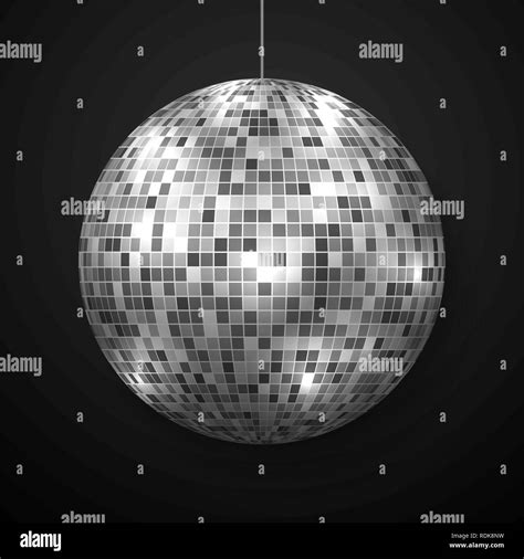 Mirror Disco Ball Isolated Night Club Party Design Element Stock Vector Image And Art Alamy