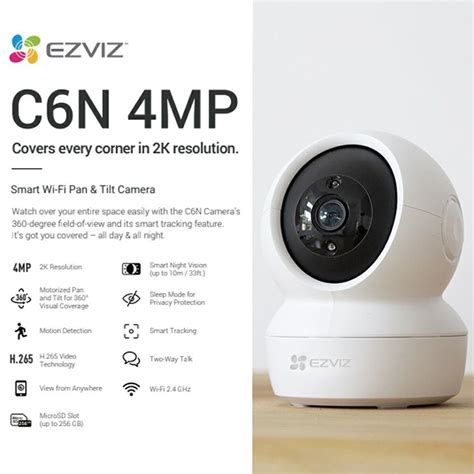 360 Ezviz C6N TY1 4MP 2K Pan Tilt Smart Home IP Camera Ezviz 4MP