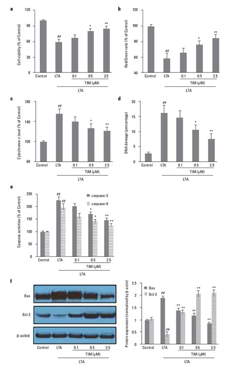 TIM Protected H9c2 Cells Against LTA Induced Cell Damage H9c2 Cells