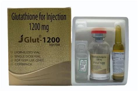 Glutathione 1200 Mg Inj For Skin Whitening Packaging Type Pack At Rs