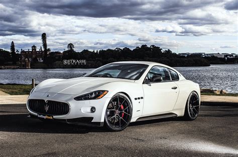 Exotic Appearance of White Maserati Granturismo on Carbon Fiber Rims | Maserati, Maserati ...