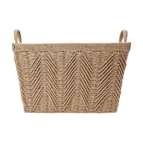 Rectangle Herringbone Basket Anko Target Australia