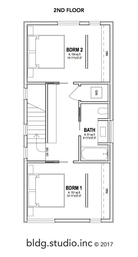 Pin By Cristiana Campolin On Casa Narrow House Plans Small House